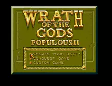 Image n° 1 - screenshots  : Populous 2 - Wrath of the Gods
